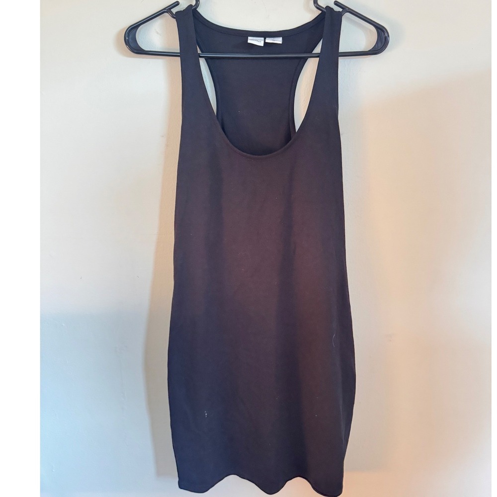 Melrose and Market Black Racerback Mini Dress Medium Organic Cotton Blend
